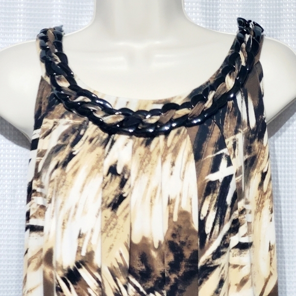 Kathy Roberts Splash of Brown Midi Dress (18) - Picture 2 of 11